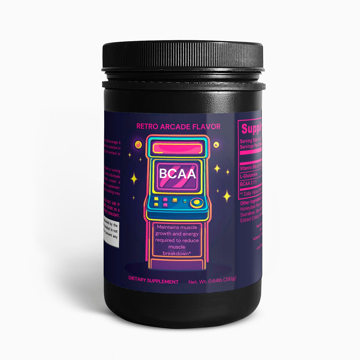 BCAA POST WORKOUT POWDER RETRO ARCADE FLAVOR (HONEYDEW/WATERMELON)