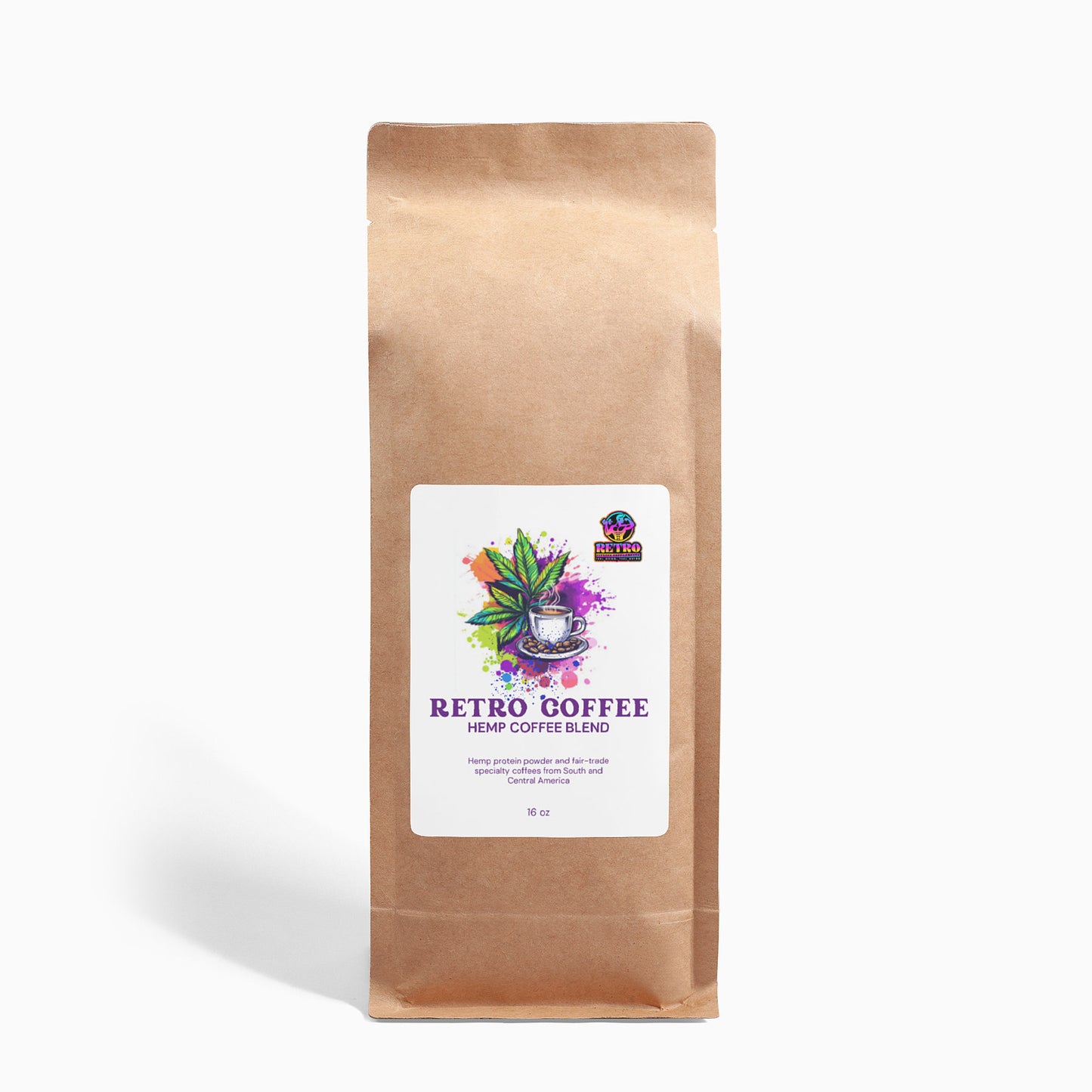 RETRO HEMP COFFEE BLEND-MEDIUM ROAST 16OZ