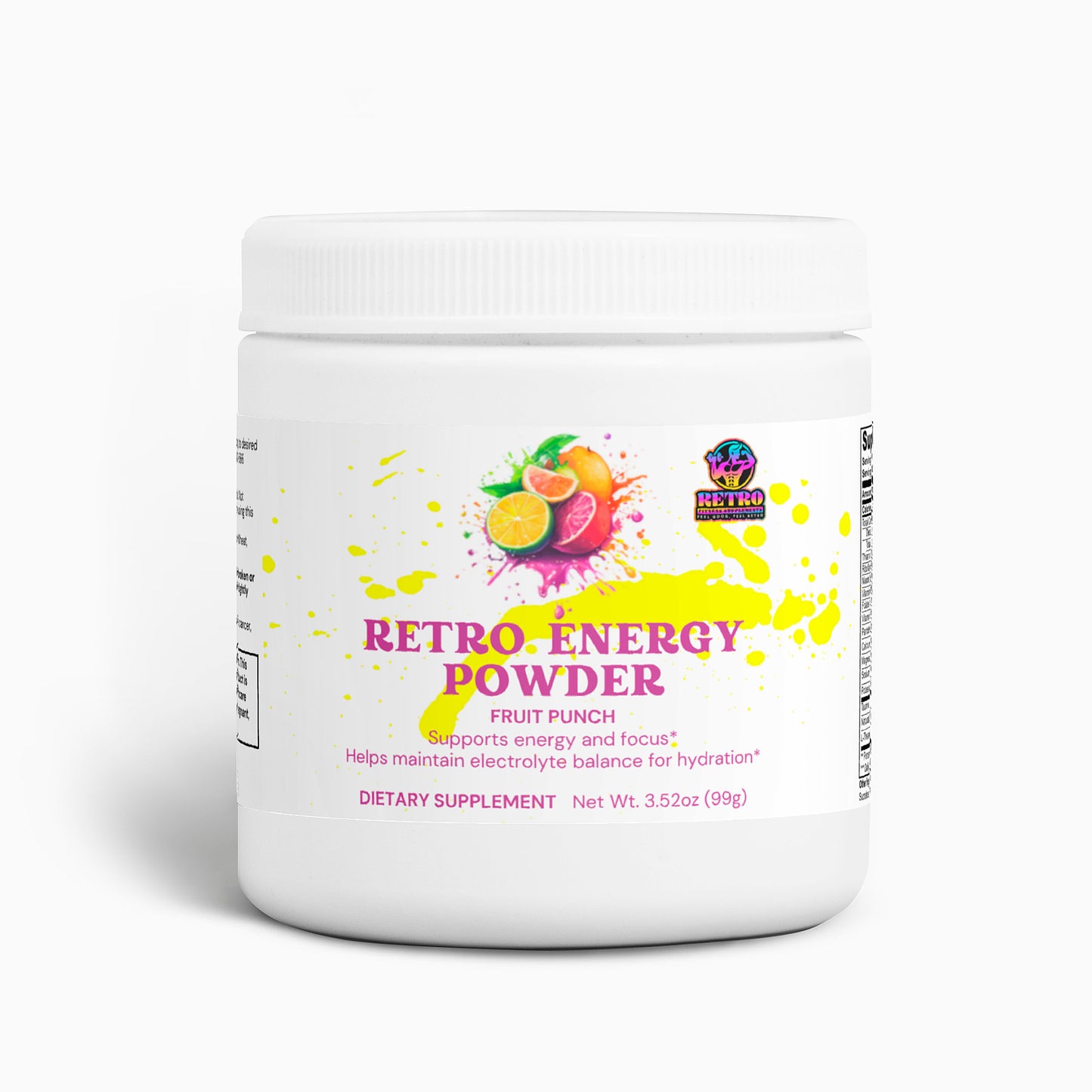 RETRO ENERGY POWDER (FRUIT PUNCH)