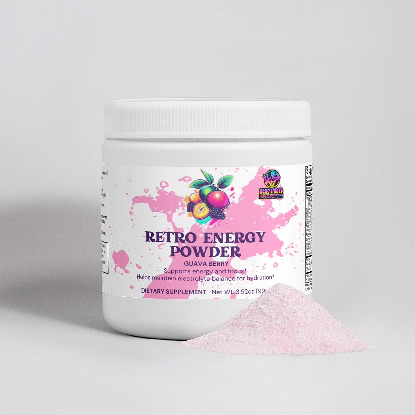 RETRO ENERGY POWDER (GUAVA BERRY)