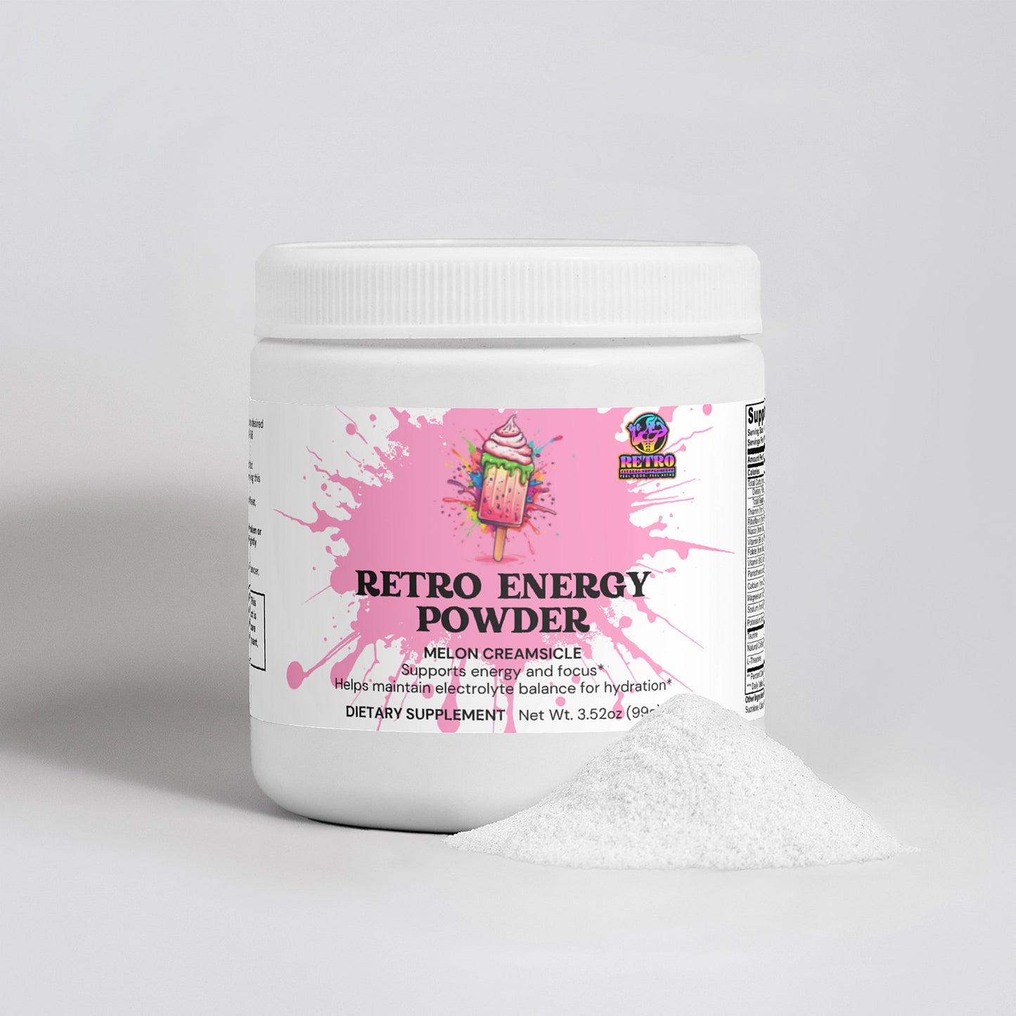 RETRO ENERGY POWDER (MELON CREAMSICLE)