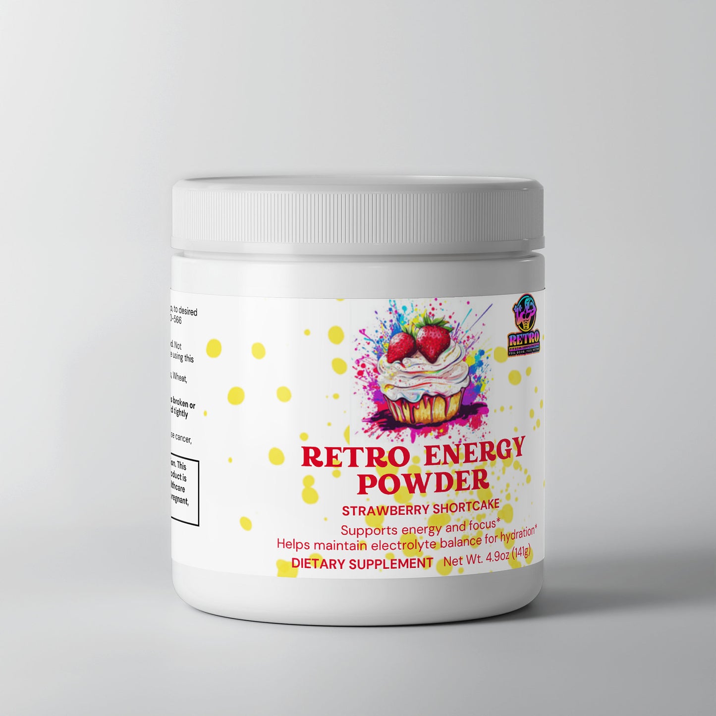 RETRO ENERGY POWDER (STRAWBERRY SHORTCAKE)