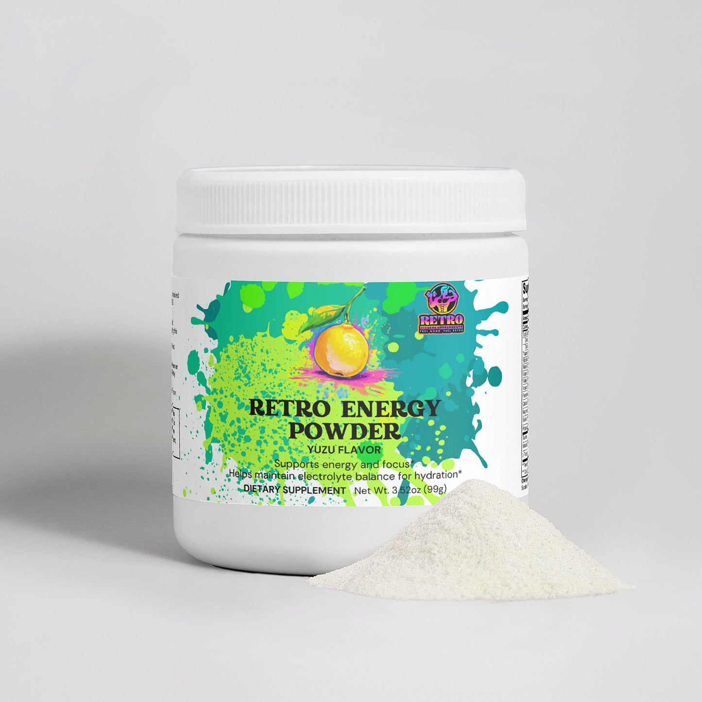 RETRO ENERGY POWDER (YUZU FLAVOR)