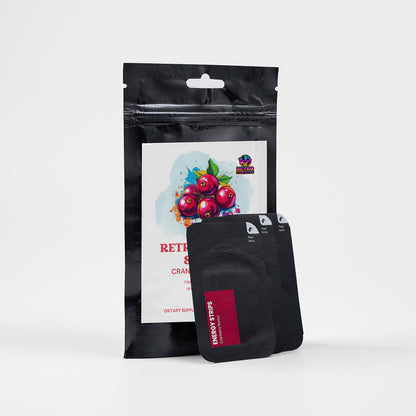 RETRO ENERGY STRIPS (CRANBERRY FLAVOR) BAG