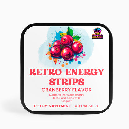 RETRO ENERGY STRIPS TO GO (CRANBERRY FLAVOR)