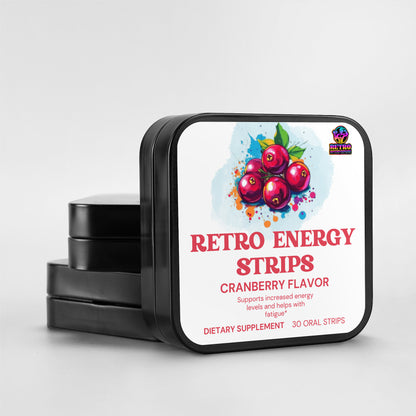 RETRO ENERGY STRIPS TO GO (CRANBERRY FLAVOR)