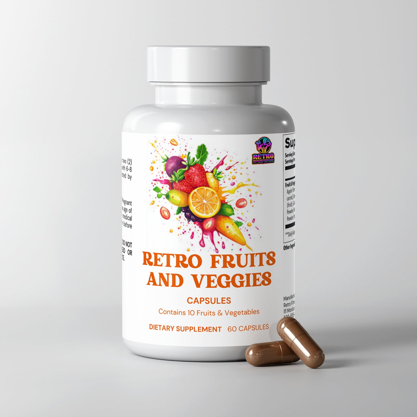 RETRO FRUITS AND VEGGIES CAPSULES