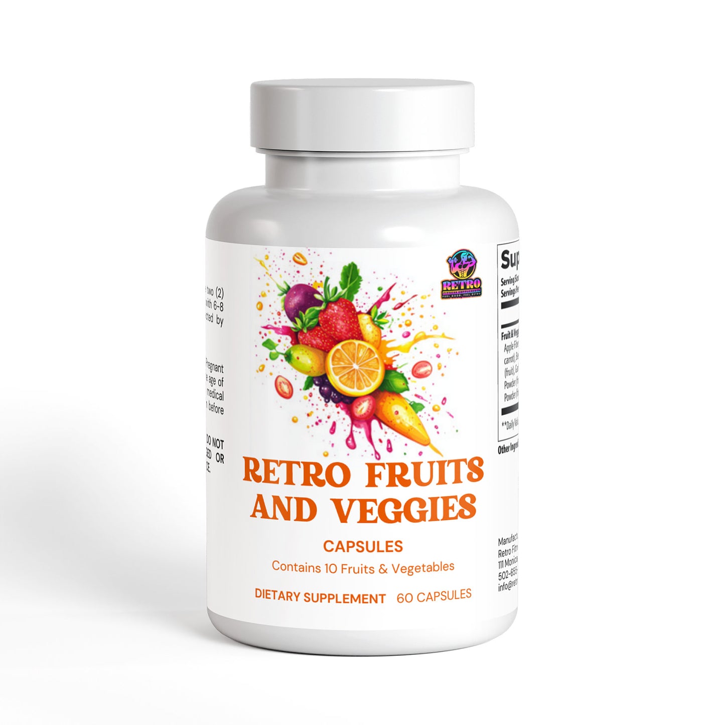 RETRO FRUITS AND VEGGIES CAPSULES