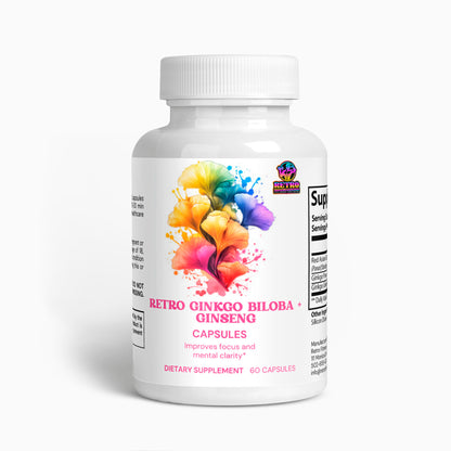 RETRO GINKGO BILOBA + GINSENG CAPSULES