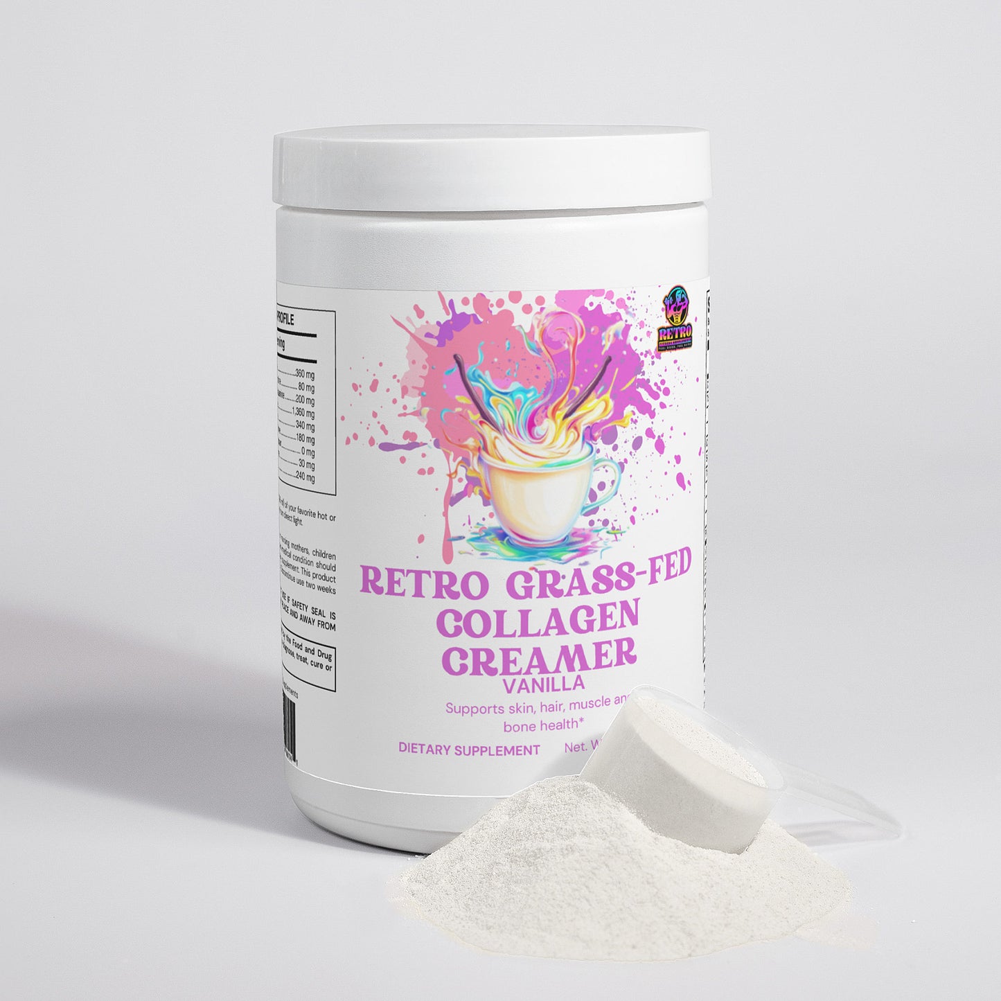 RETRO GRASS-FED COLLAGEN CREAMER (VANILLA)