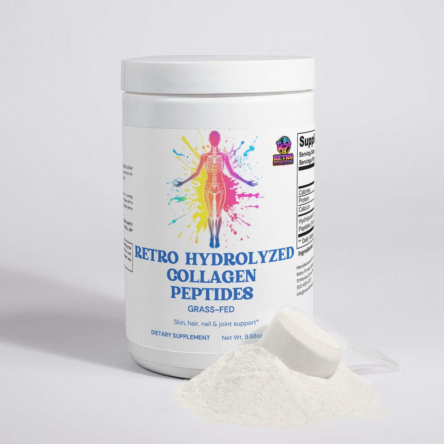 RETRO GRASS-FED HYDROLYZED COLLAGEN PEPTIDES