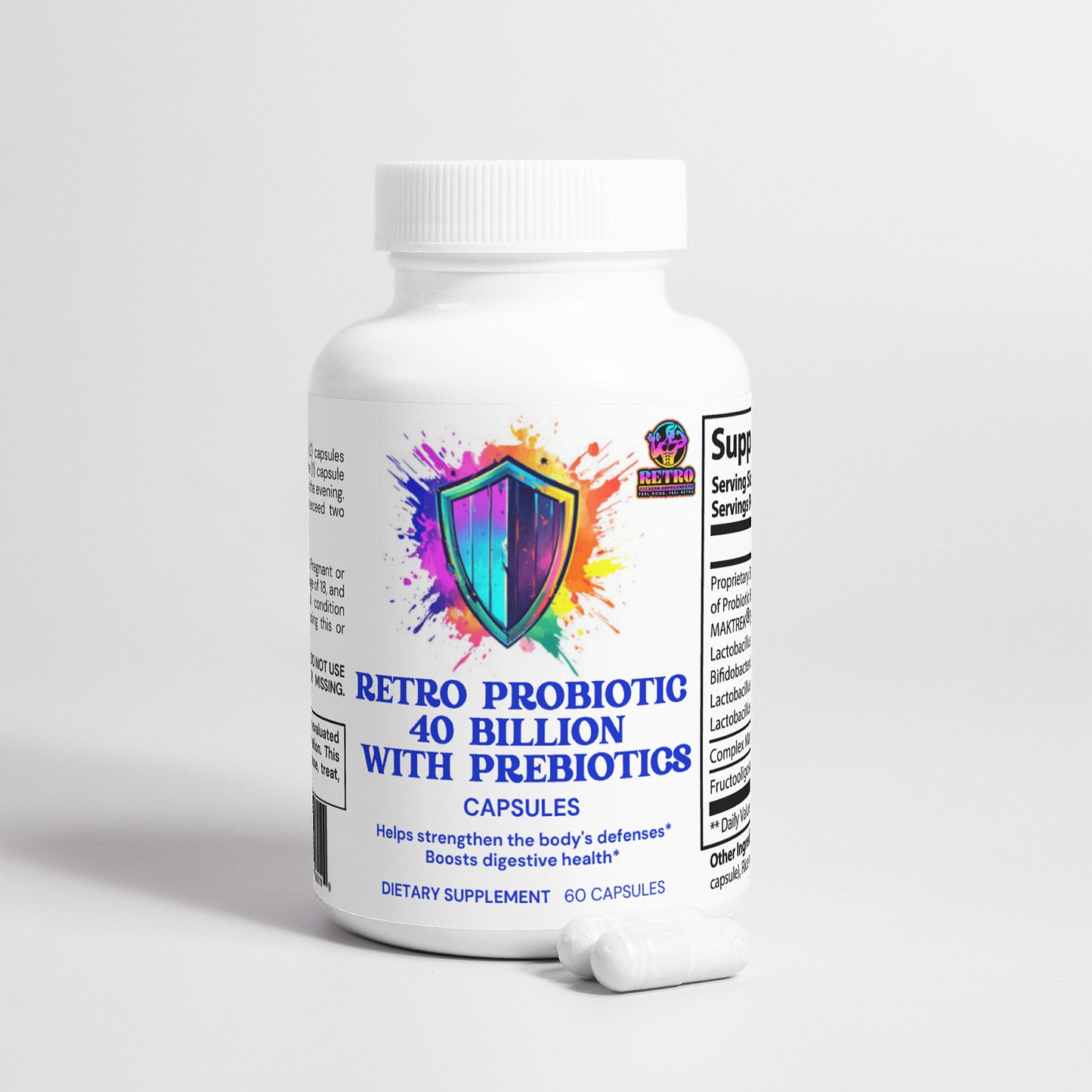 RETRO PROBIOTIC 40 BILLION WITH PREBIOTICS