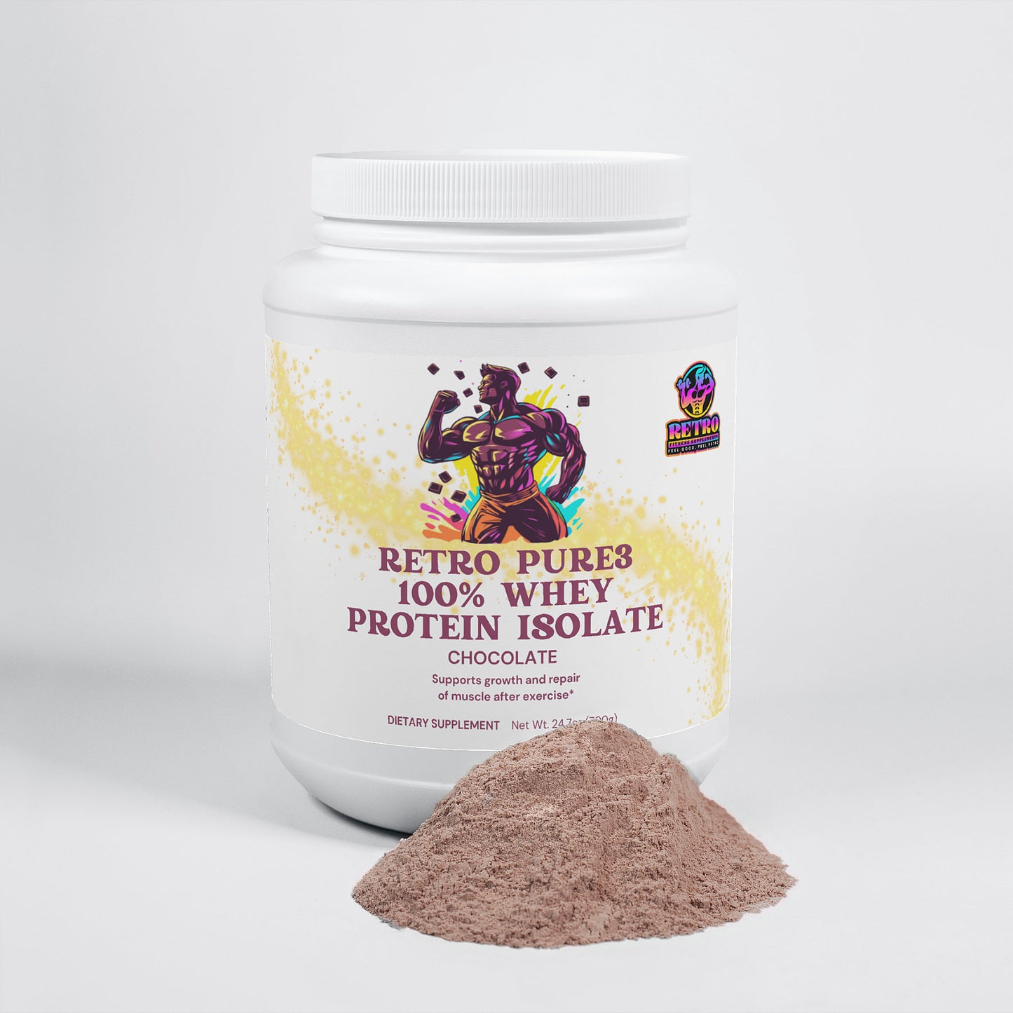 RETRO PURE3 100% WHEY PROTEIN ISOLATE (CHOCOLATE)