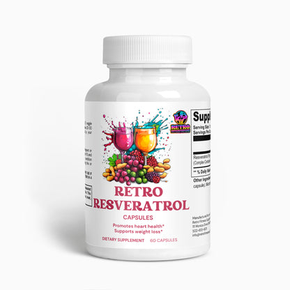 RETRO RESVERATROL 50% 600 MG CAPSULES