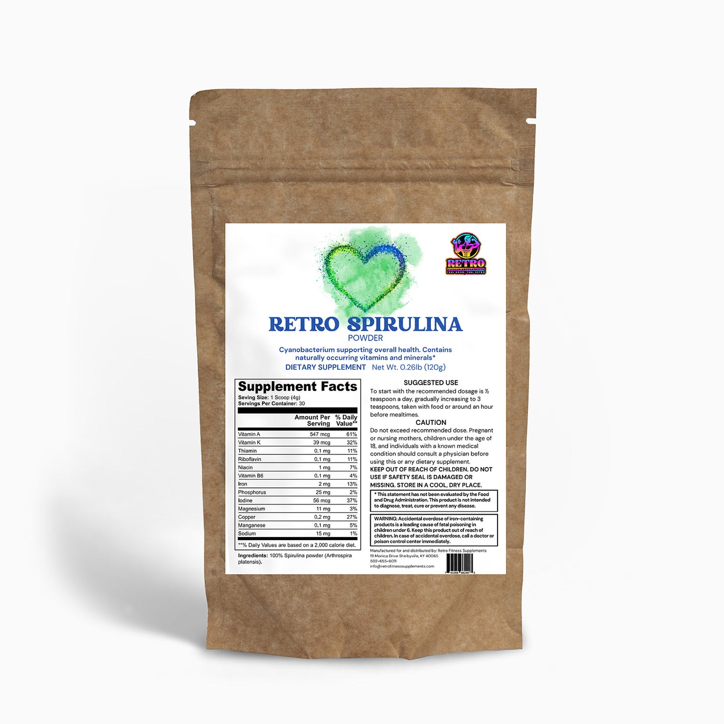 RETRO SPIRULINA POWDER