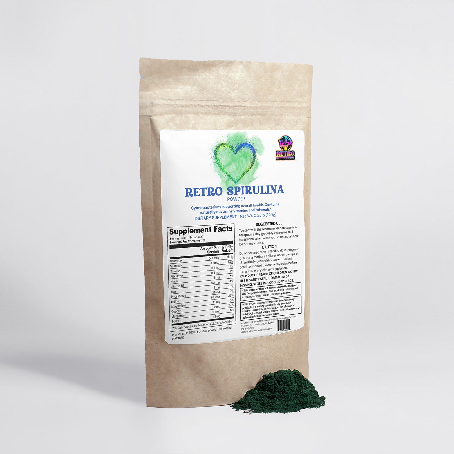 RETRO SPIRULINA POWDER