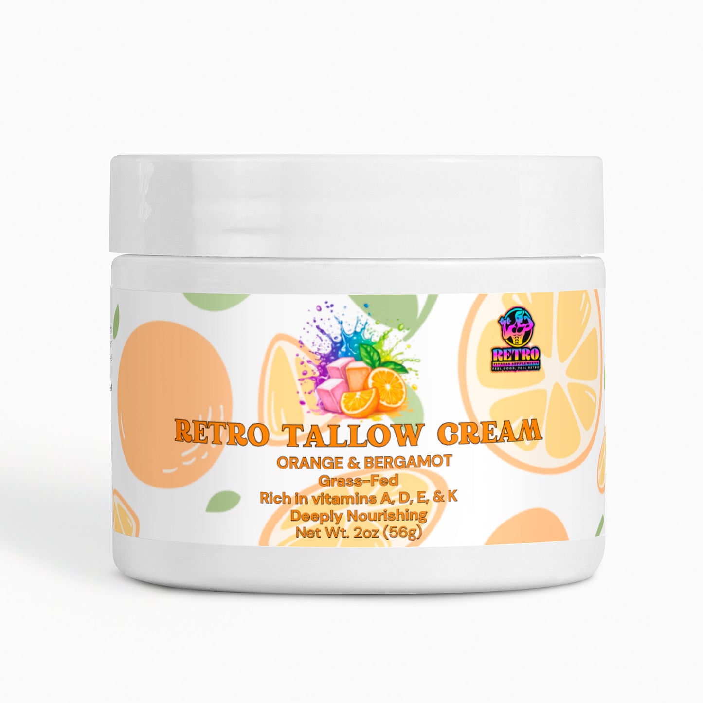 RETRO TALLOW CREAM ORANGE & BERGAMOT