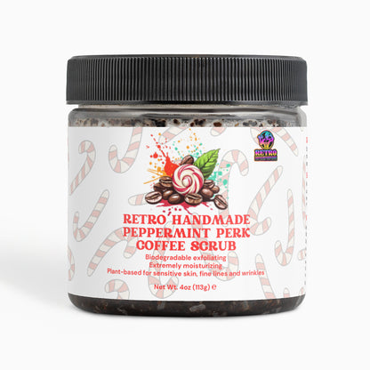 RETRO HANDMADE PEPPERMINT PERK COFFEE SCRUB