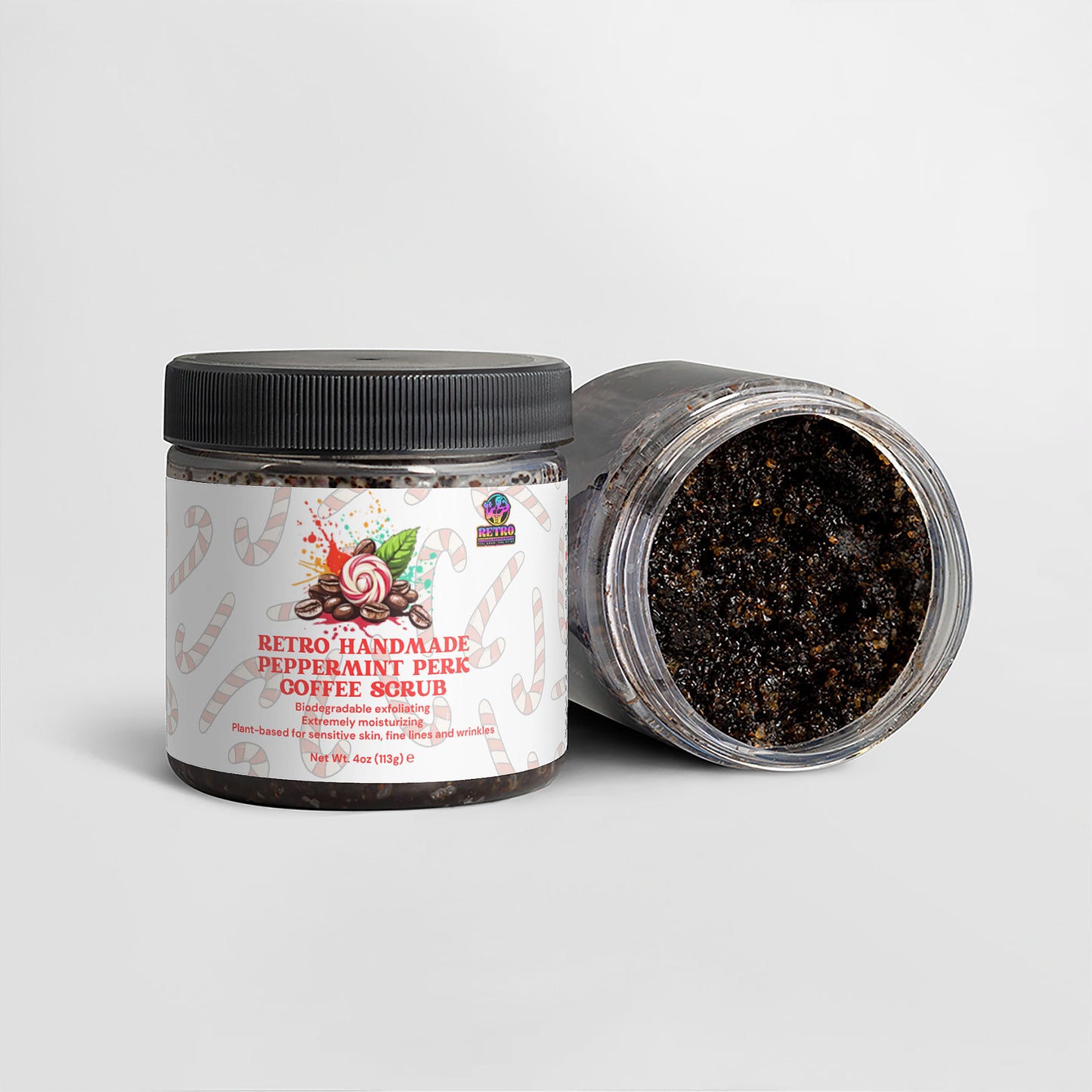 RETRO HANDMADE PEPPERMINT PERK COFFEE SCRUB