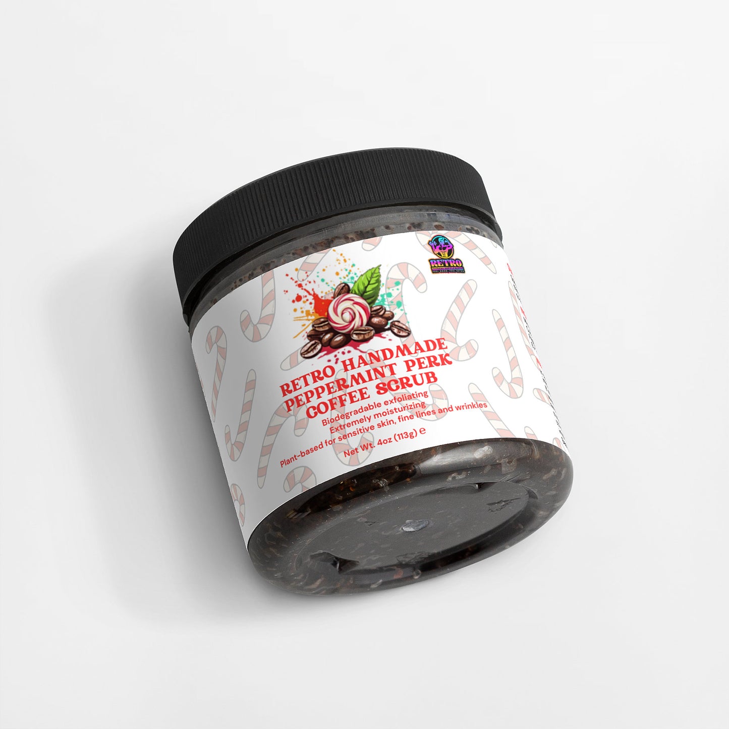 RETRO HANDMADE PEPPERMINT PERK COFFEE SCRUB