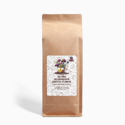 RETRO MUSHROOM COFFEE FUSION - LION’S MANE & CHAGA 16OZ