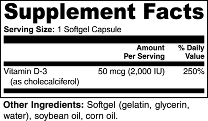 RETRO VITAMIN D3 2,000 IU