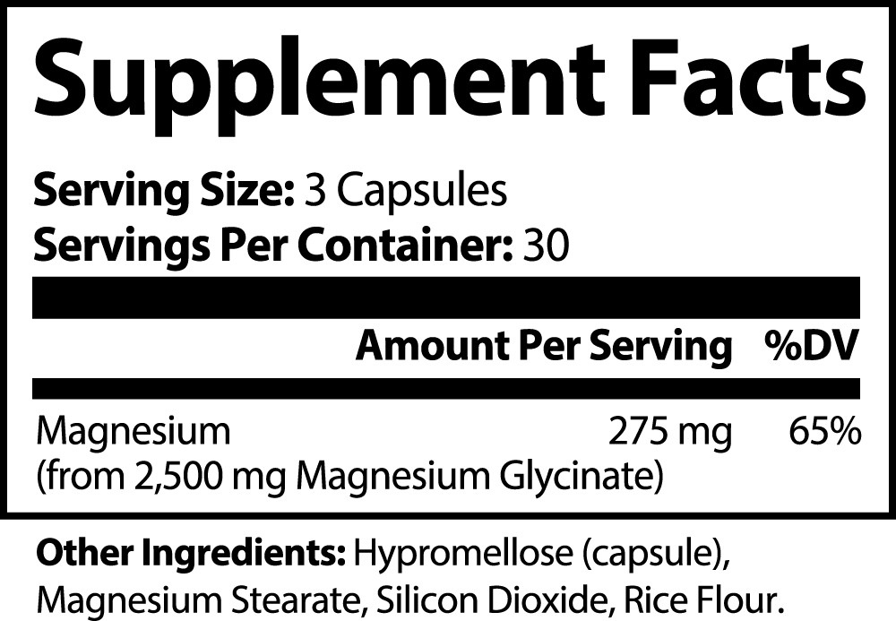 RETRO MAGNESIUM GLYCINATE CAPSULES