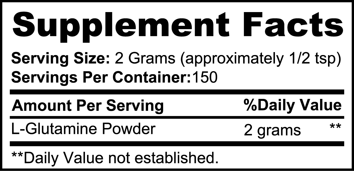 RETRO L-GLUTAMINE POWDER