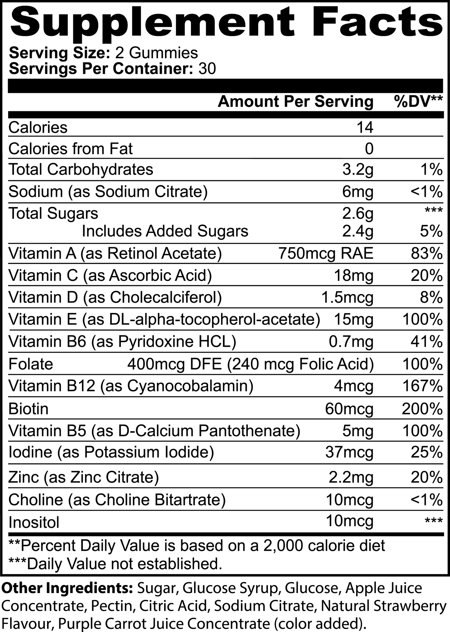 RETRO MULTIVITAMIN BEAR GUMMIES (ADULT)