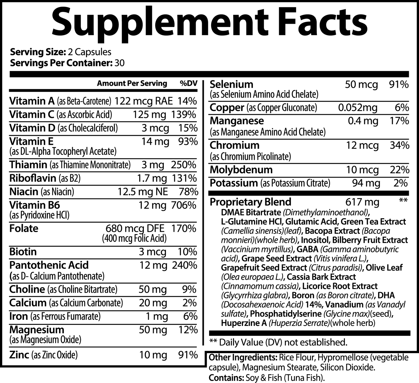 RETRO BRAIN & FOCUS FORMULA