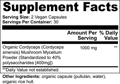 RETRO CORDYCEPS MUSHROOM 1000 MG