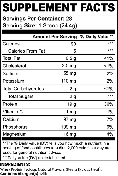 RETRO PURE3 100% WHEY PROTEIN ISOLATE (VANILLA)